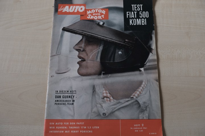 Deckblatt Auto Motor und Sport (02/1961)
